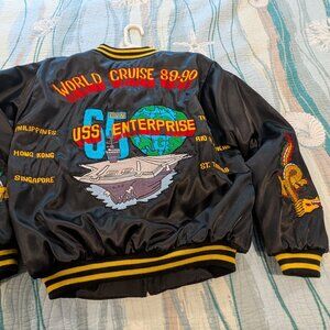 Cruise Jacket USS Enterprise CVN-65 World Cruise 1989-1990